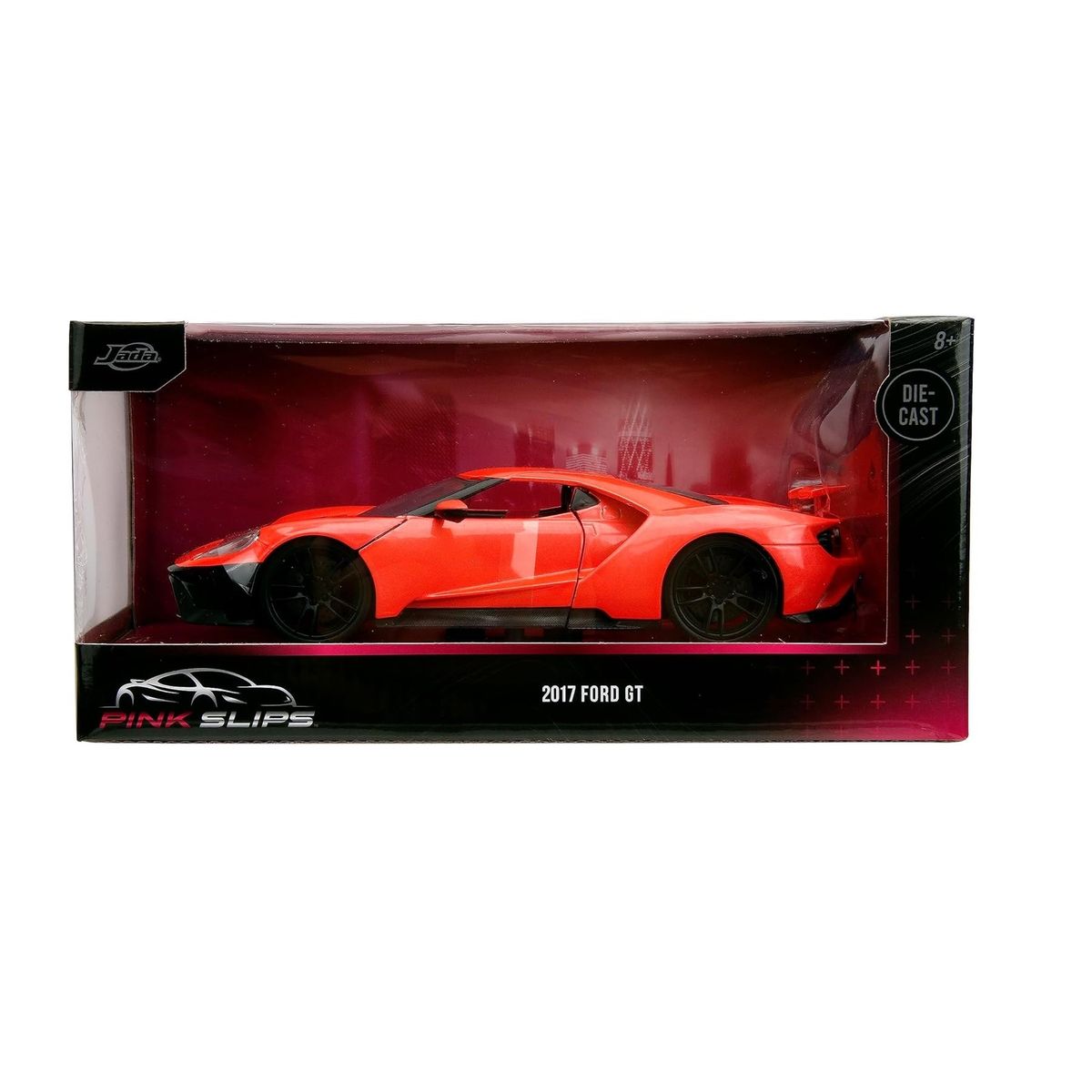 JADA TOYS - Auto Colección FORD GT 2017 PINK SLIPS ESCALA 1: 24 METAL