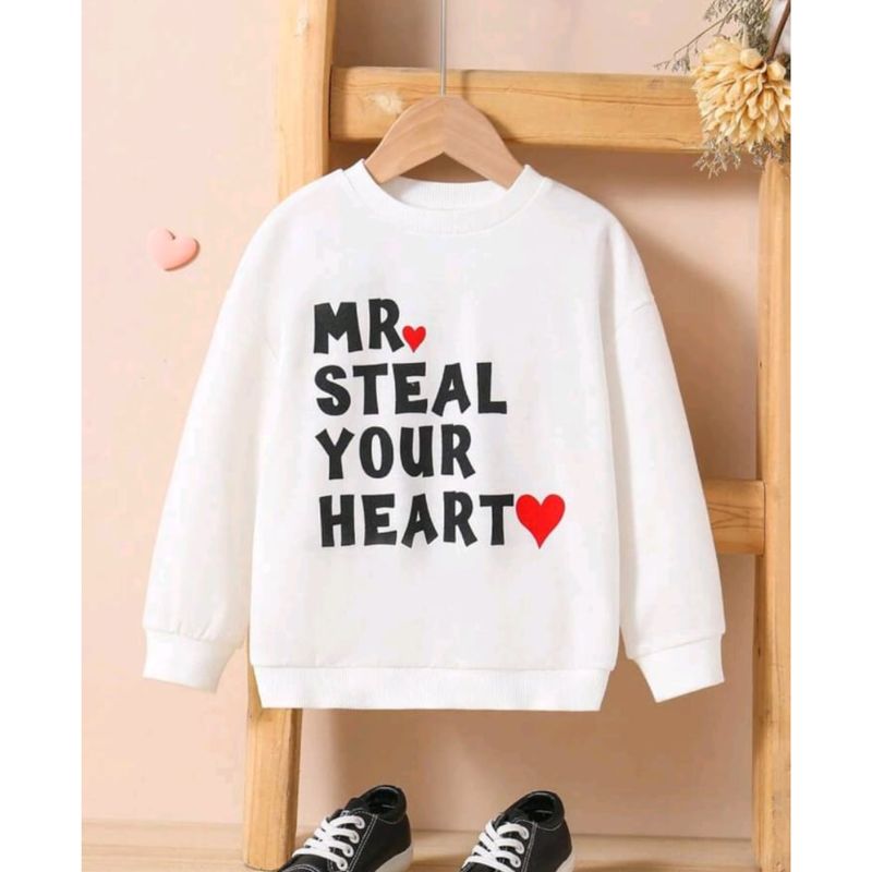 GENERICO - Sudadera Con Cuello Redondo Y Hombro Caído para niño