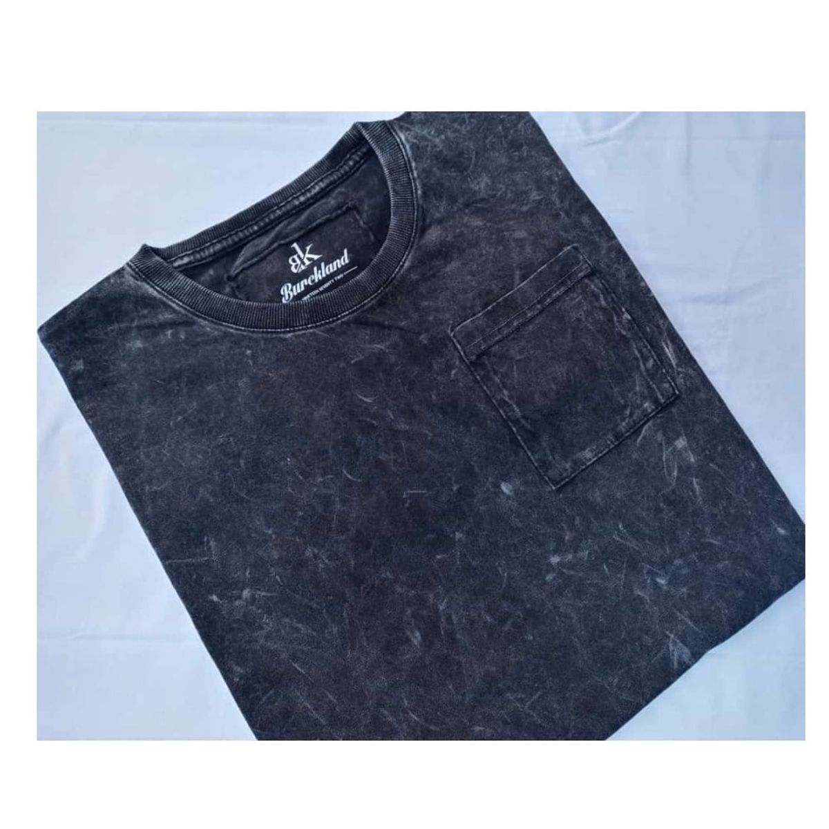 OTTOWARE - Polo Básico para Hombre Jaspeado Negro