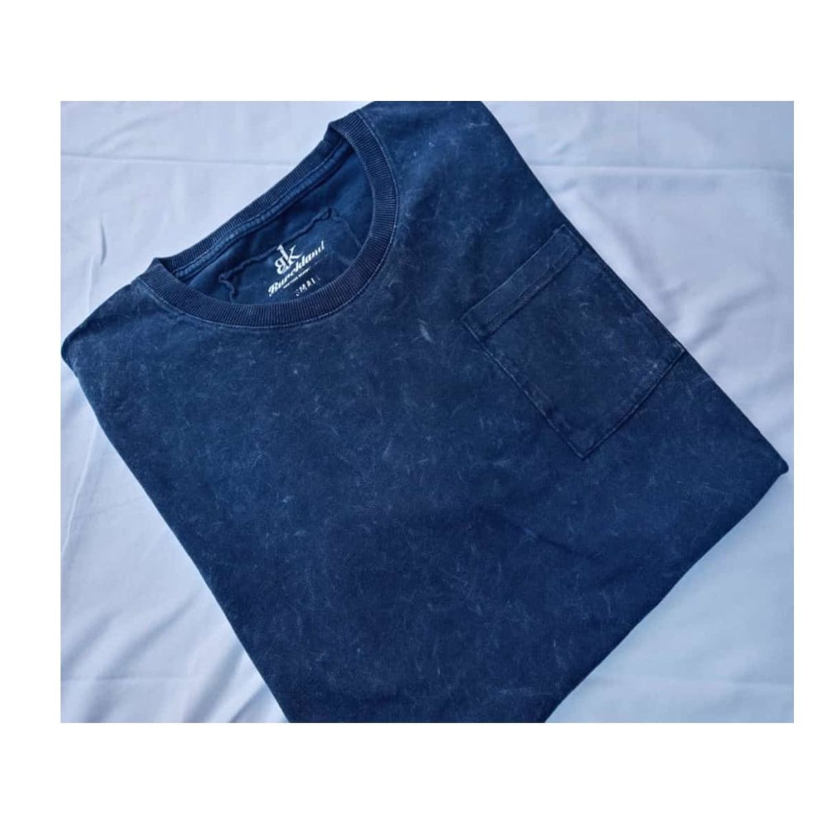 OTTOWARE - Polo Básico para Hombre Jaspeado Azul