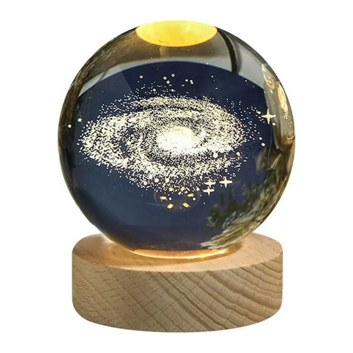 GENERICO - Lampara Galaxia 3D Grande Esfera de 8 cm