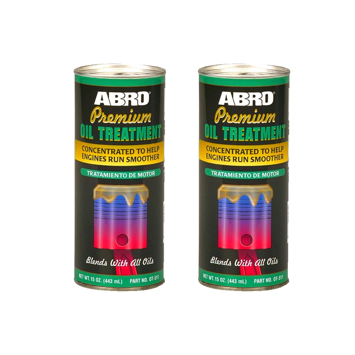ABRO - ABRO Aditivo de Aceite Premium Para Motor OT-511 Pack x 2