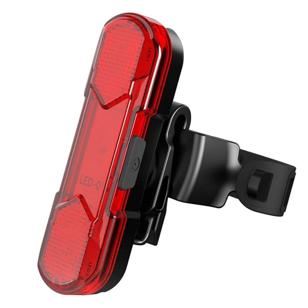 OEM - LUZ TRASERA PARA BICICLETA CON 4 MODOS DE LUZ RECARGABLE