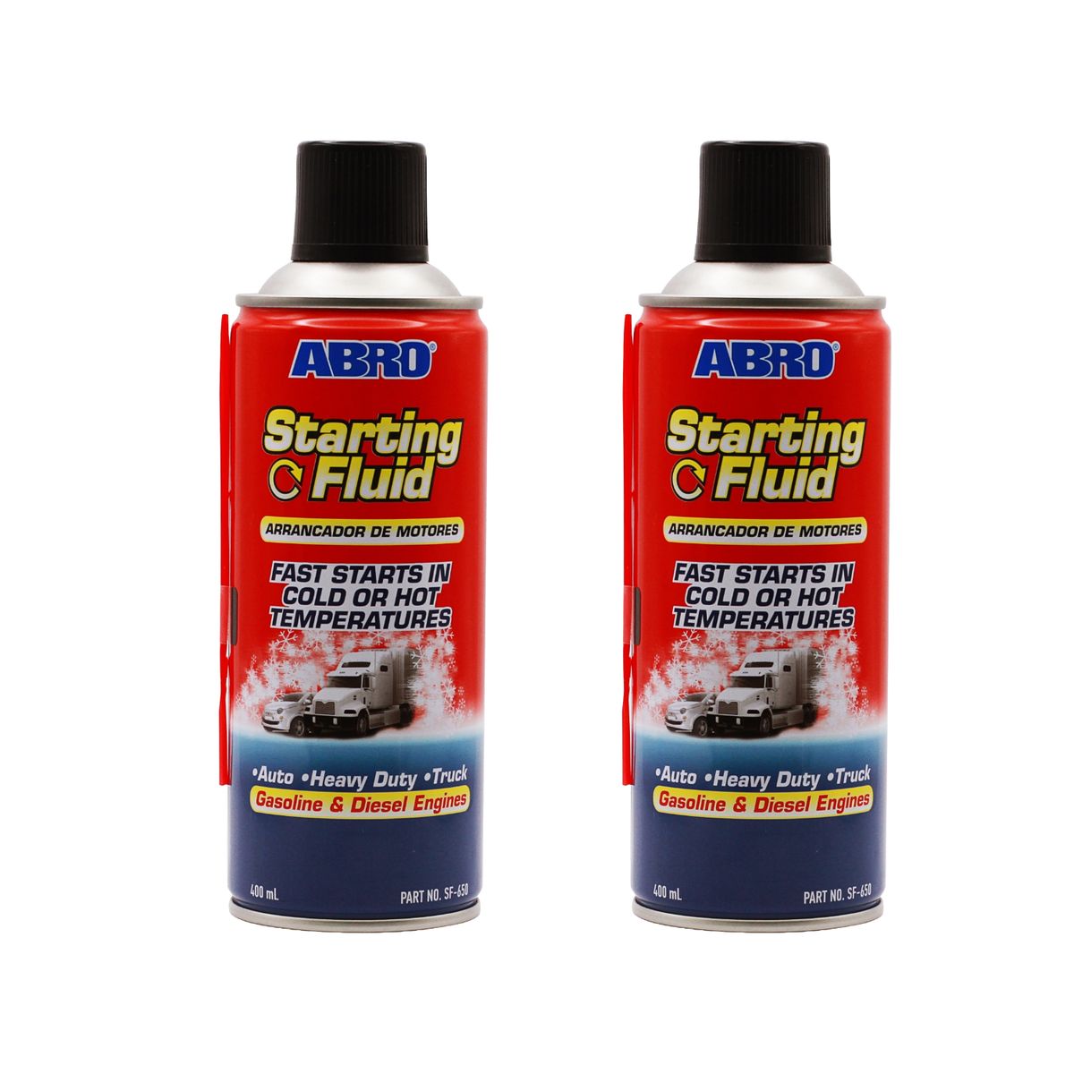 ABRO - ABRO Spray de Arranque SF-650 - 400 ml Pack x 2