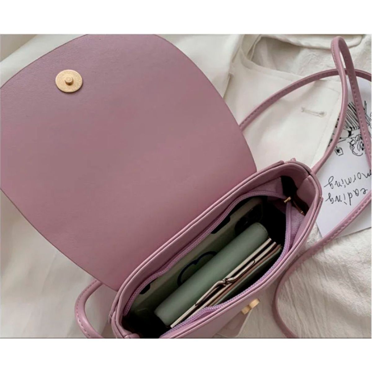 GENERICO - Cartera Bolso Crossbody Mujer Amelia Beige