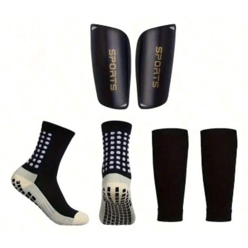 GENERICO - Set Futbol Medias Trusox Canilleras y Porta Canilleras