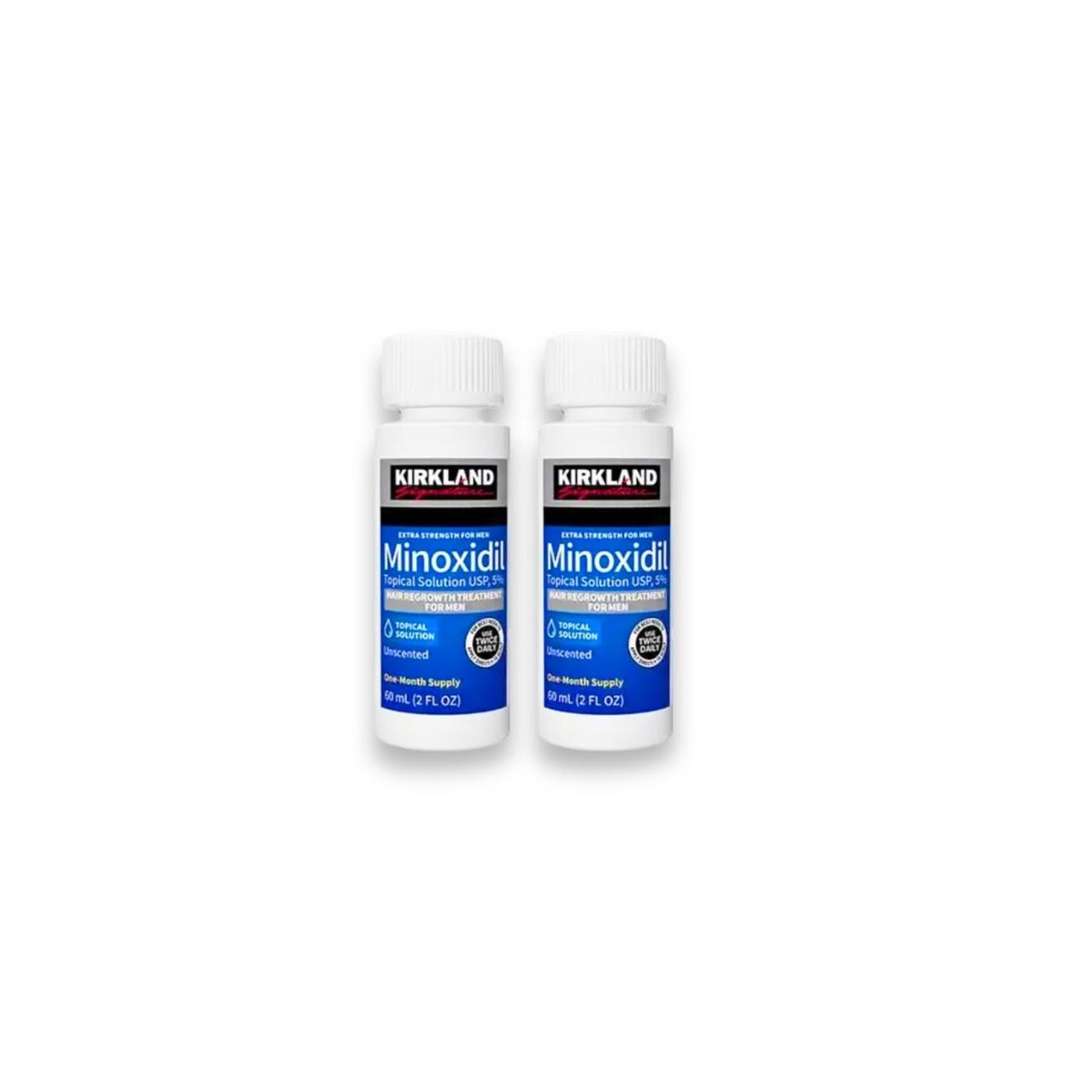 KIRKLAND - Minoxidil liquido 60ml 2 unidades