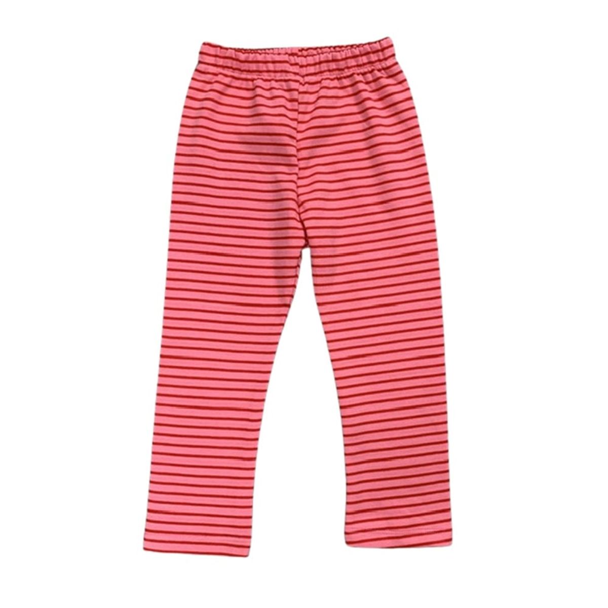 RED CARROT - Pantalon rojo y rosa rayado algodon pima