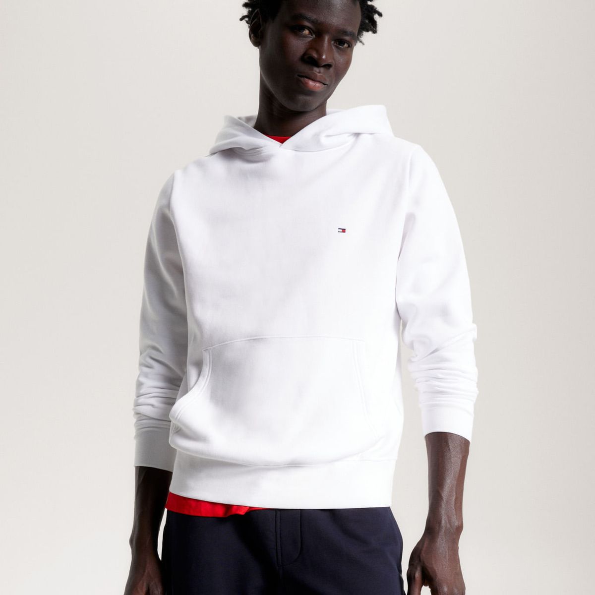 TOMMY HILFIGER - SWEATSHIRT IM NA FLAG LOGO HOODY