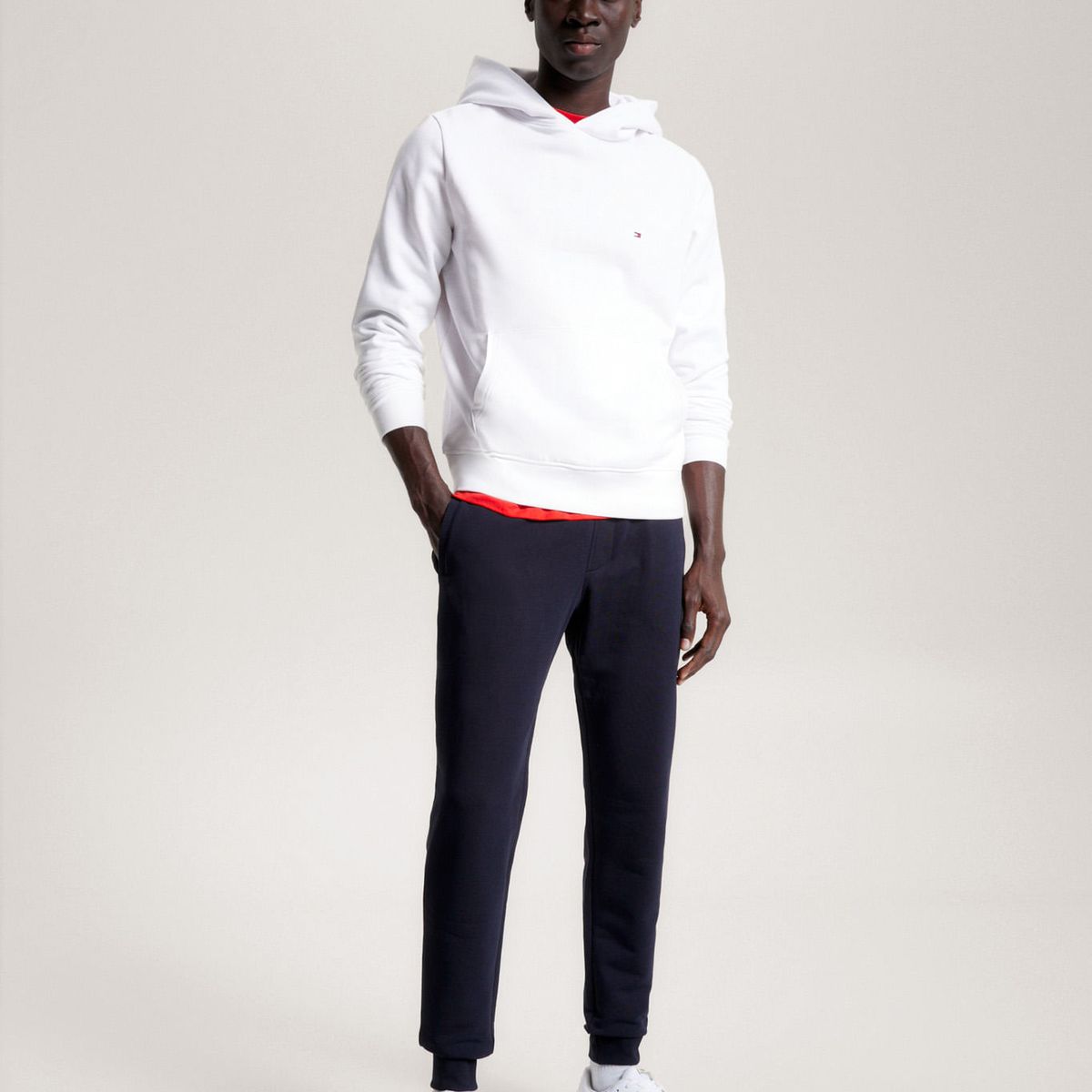 TOMMY HILFIGER - SWEATSHIRT IM NA FLAG LOGO HOODY