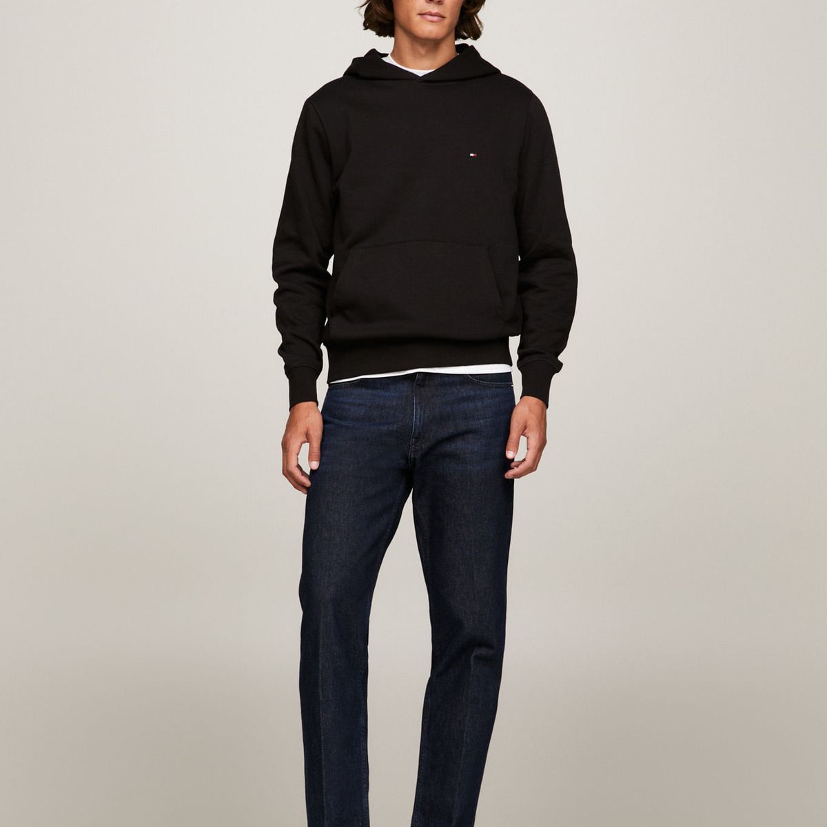 TOMMY HILFIGER - SWEATSHIRT IM NA FLAG LOGO HOODY