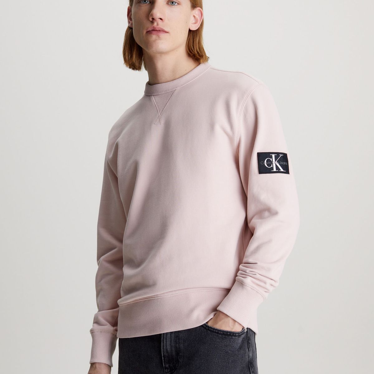 CALVIN KLEIN - SWEATSHIRT BADGE CREW NECK