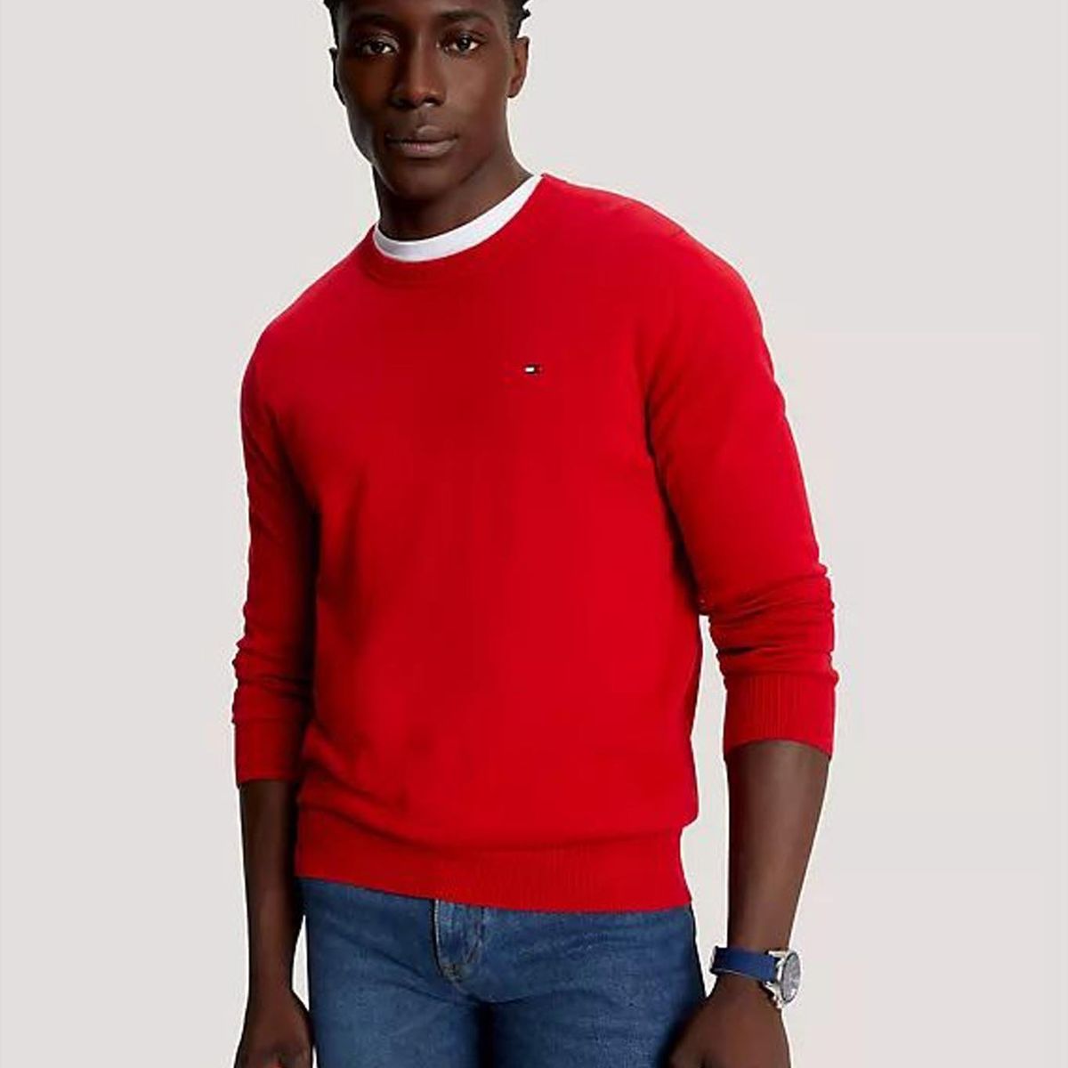 TOMMY HILFIGER - SWEATER  M AMHERST CREW NECK SWEATER