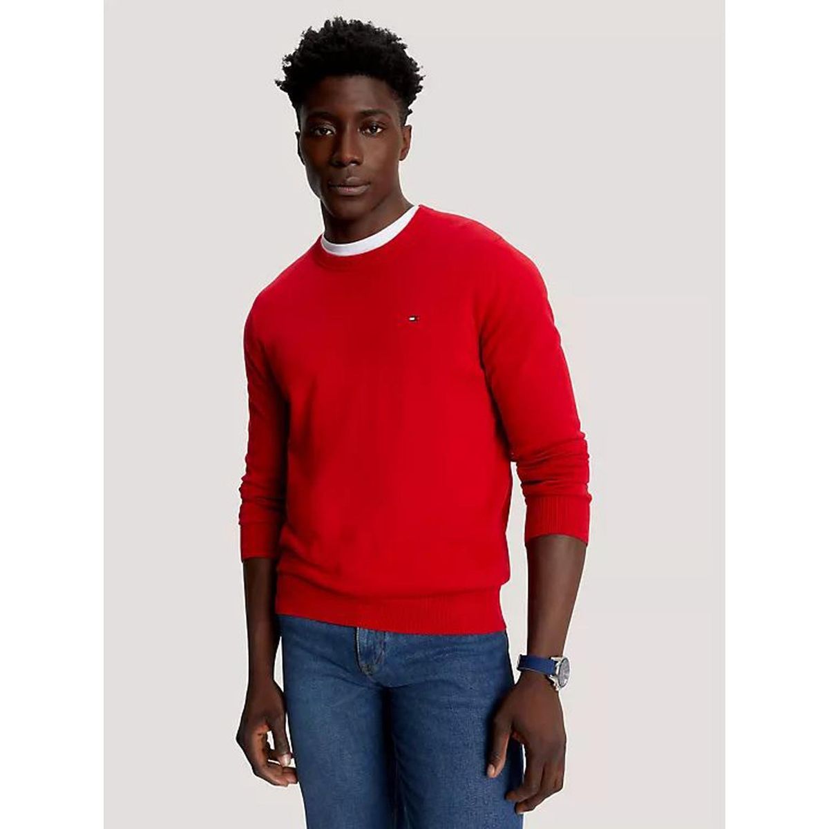 TOMMY HILFIGER - SWEATER  M AMHERST CREW NECK SWEATER