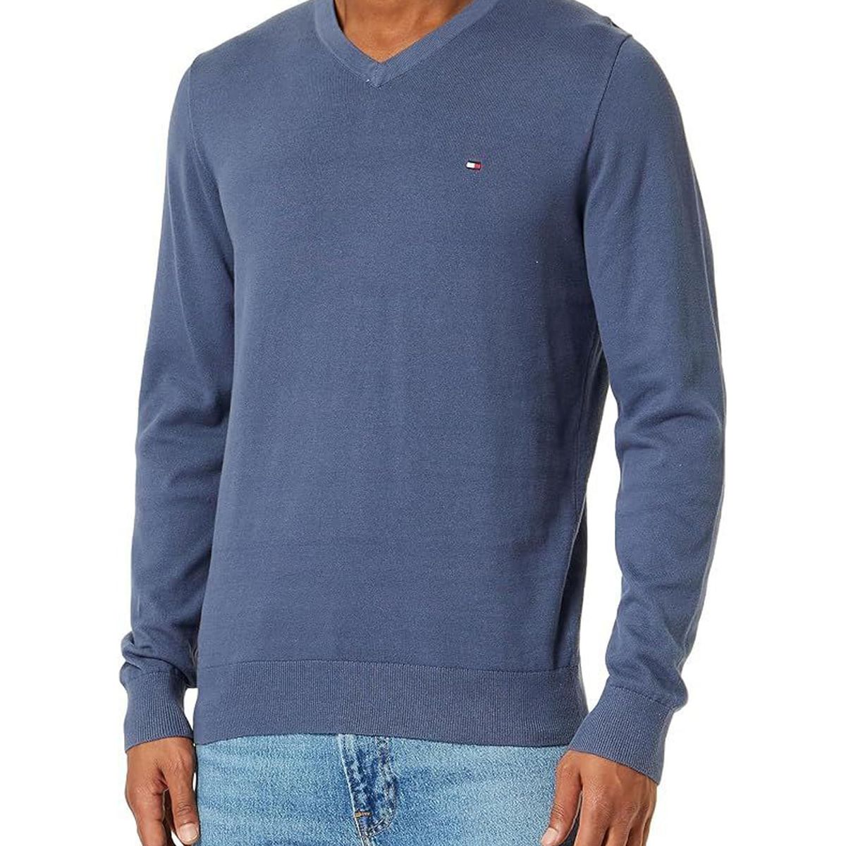 TOMMY HILFIGER - SWEATER CLASSIC COTTON V NECK