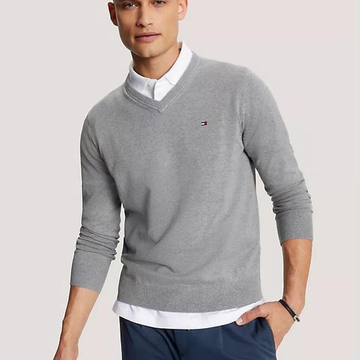 TOMMY HILFIGER - SWEATER M SYRACUSE VNECK SWEATER