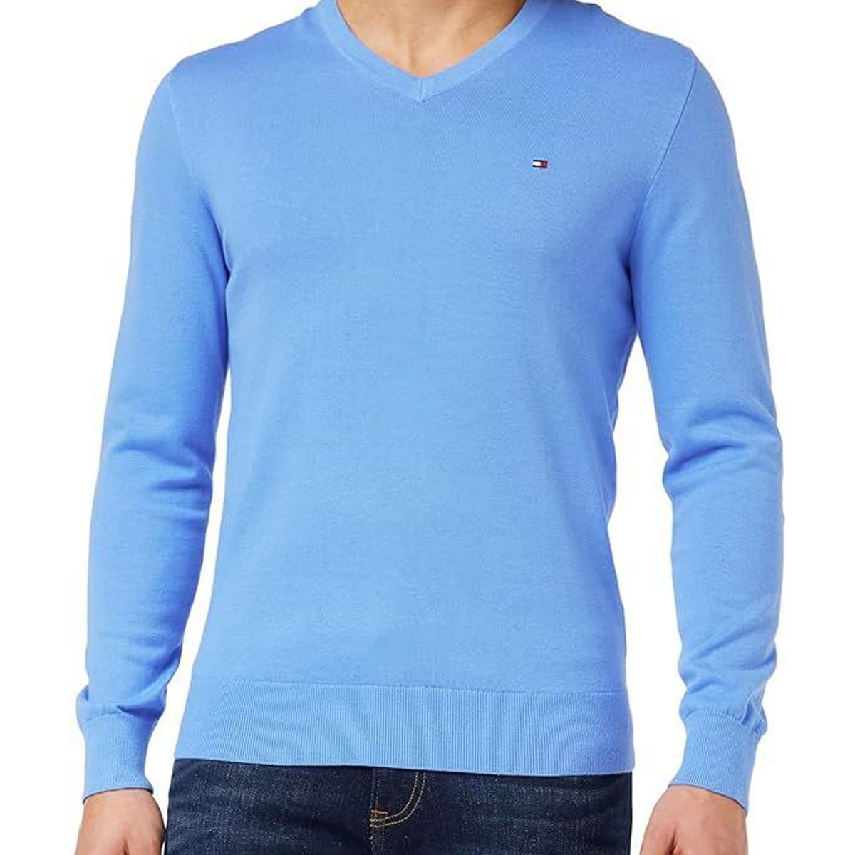 TOMMY HILFIGER - SWEATER CLASSIC COTTON V NECK