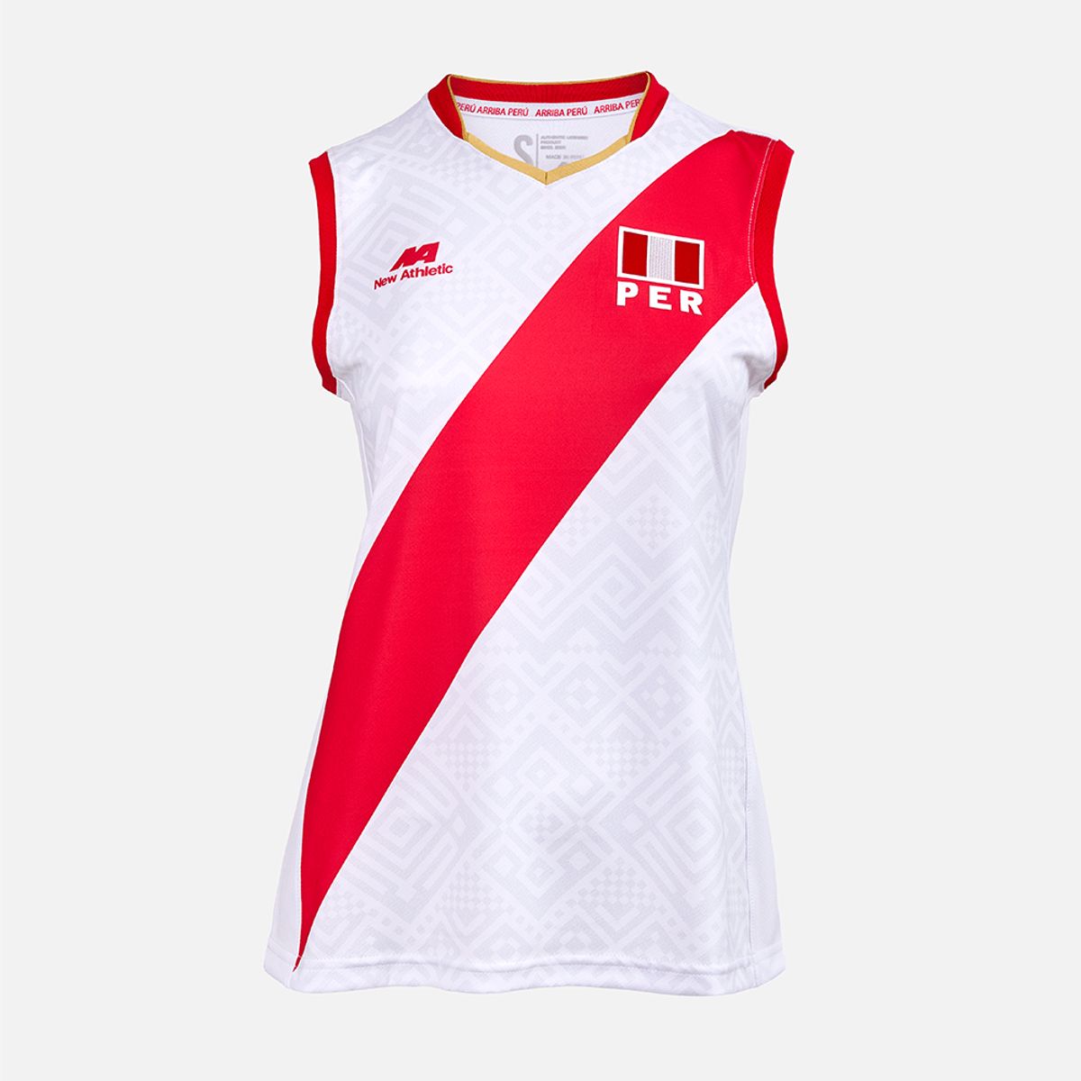 NEW ATHLETIC - Camiseta Vóley Oficial 2024 Blanco Mujer