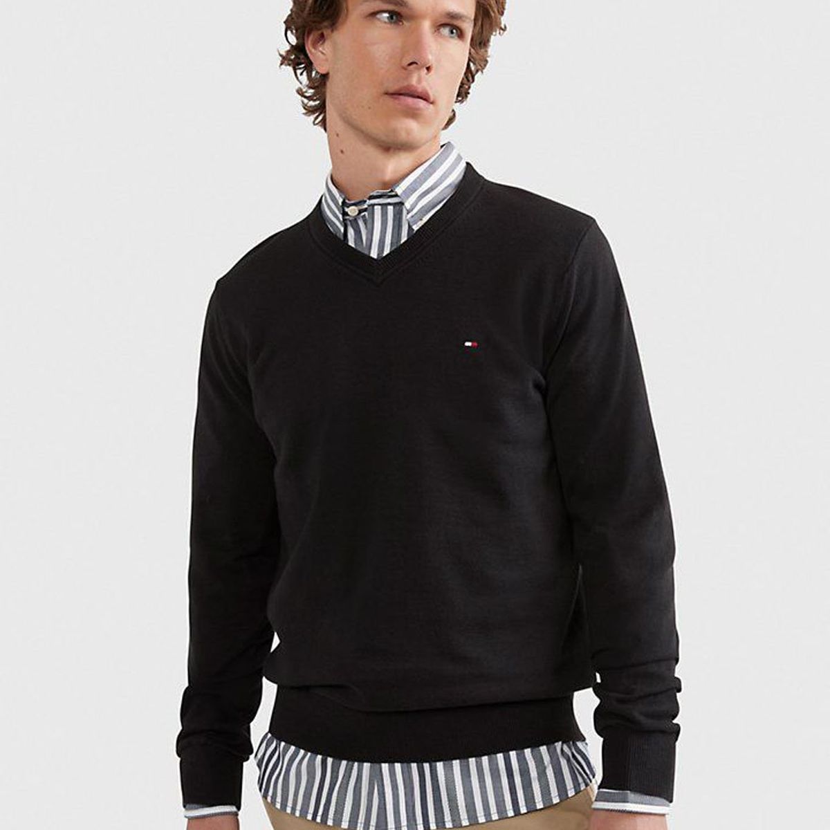 TOMMY HILFIGER - SWEATER M SYRACUSE VNECK SWEATER