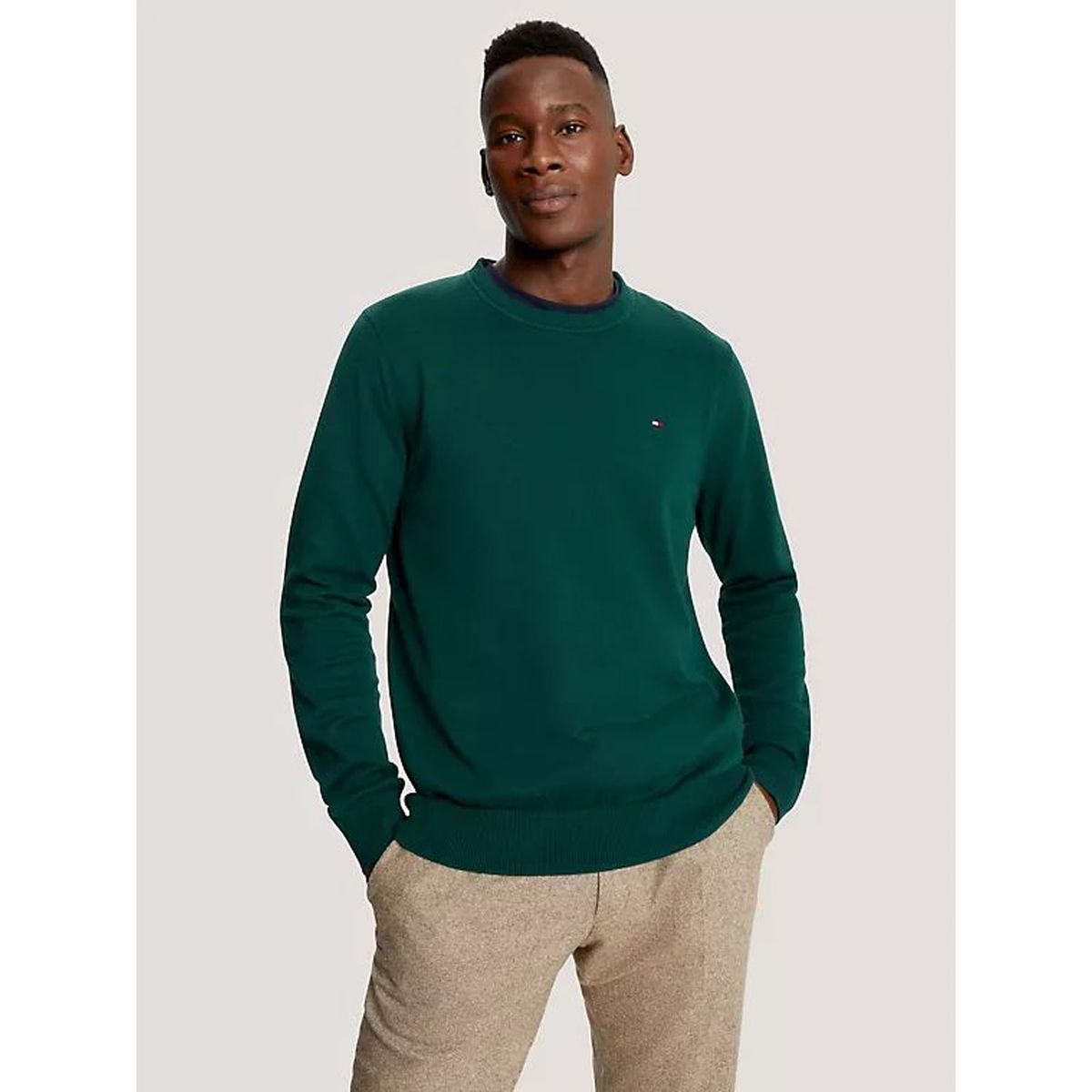 TOMMY HILFIGER - SWEATER  M AMHERST CREW NECK SWEATER