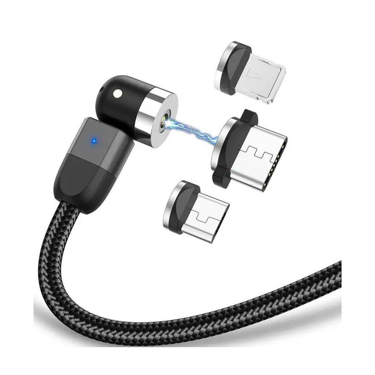 GENERICO - CABLES MAGNETICOS 540º GRADOS - GIRO TOTAL PACK X3