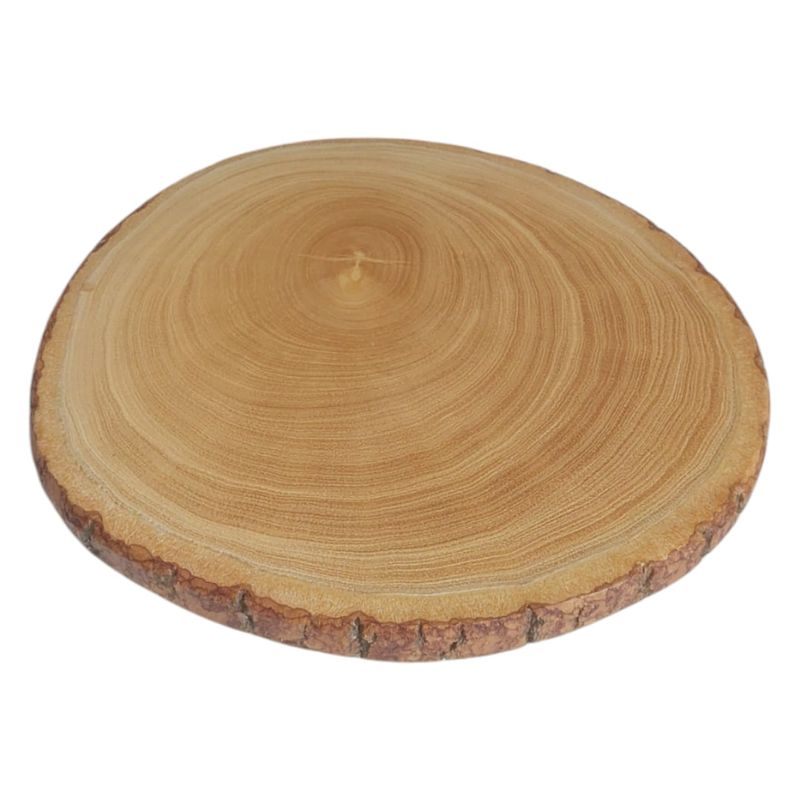 GENERICO - Bandeja Rústica de Madera 25 cm