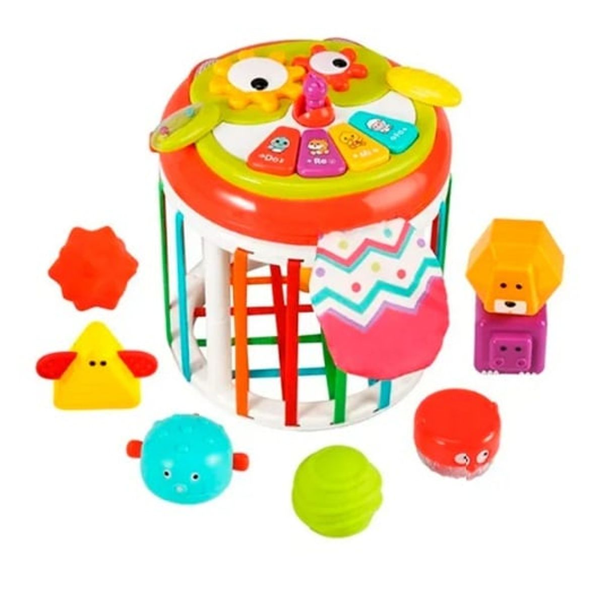 GENERICO - Carrusel Didáctico con Ligas y Encaje de Formas