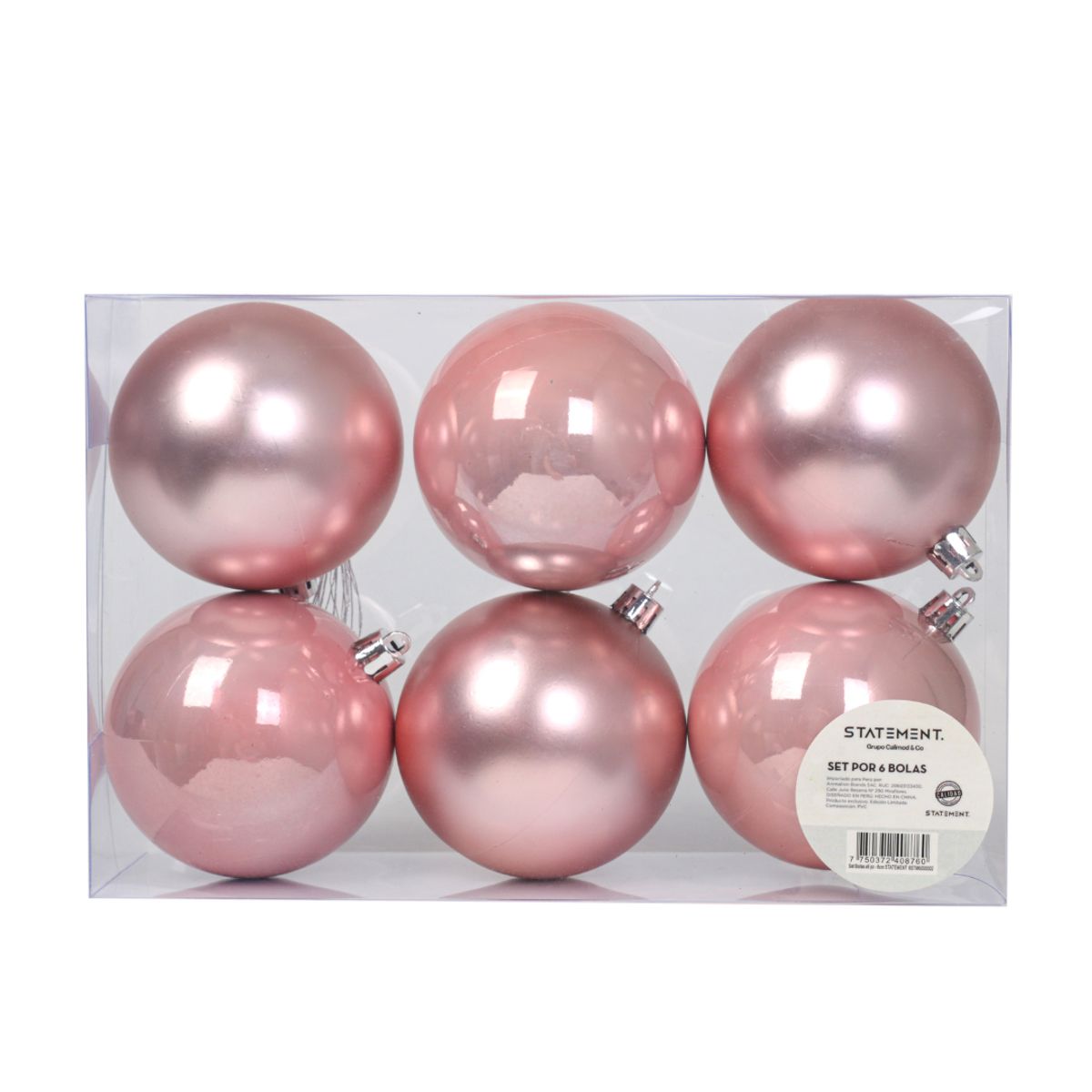 BARBIE - Set Bolas Navidad Arbol Barbie X6 unds 8cm Modelo 4