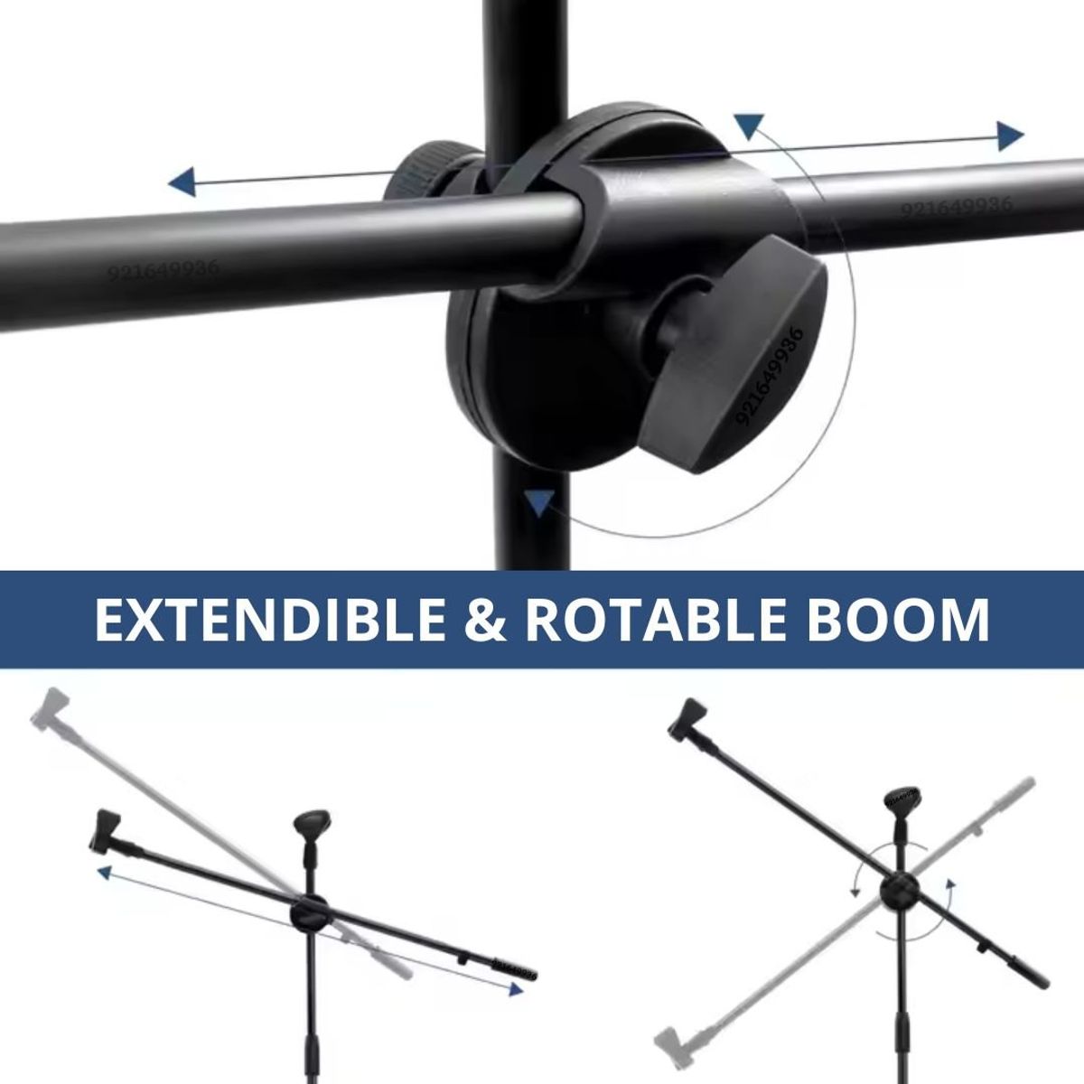 GENERICO - Parante Pedestal para Micrófono Soporte Trípode