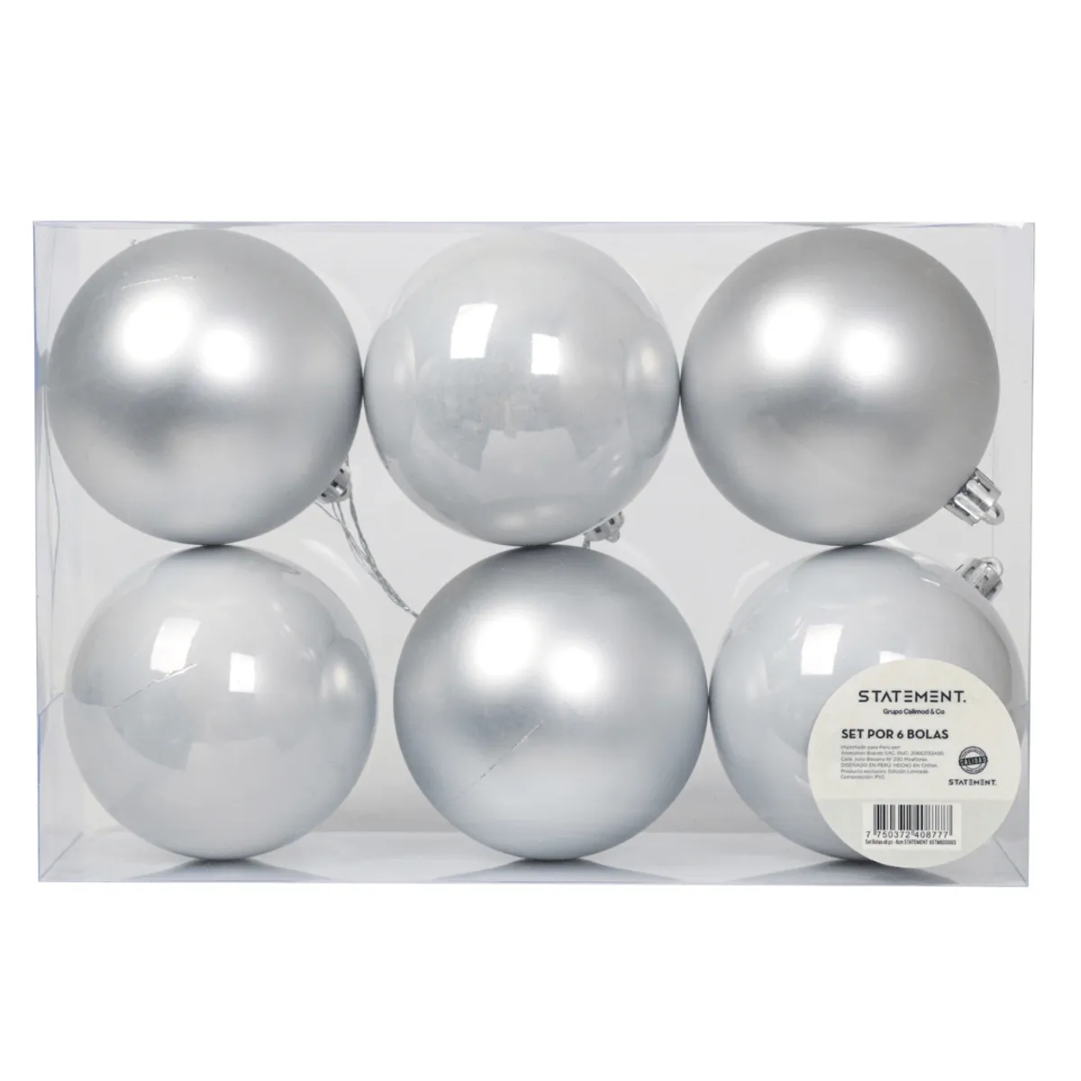 BARBIE - Set Bolas Navidad Arbol Barbie X6 unds 10cm Modelo 3