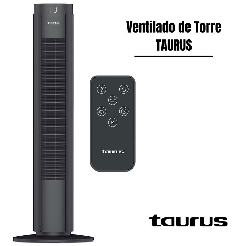 TAURUS - Ventilador de Torre Taurus Mod Babel RC Digital