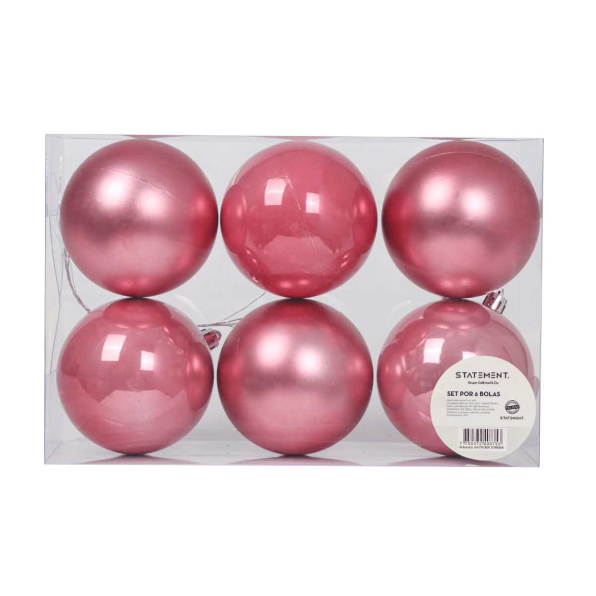 BARBIE - Set Bolas Navidad Arbol Barbie X6 unds 10cm Modelo 2