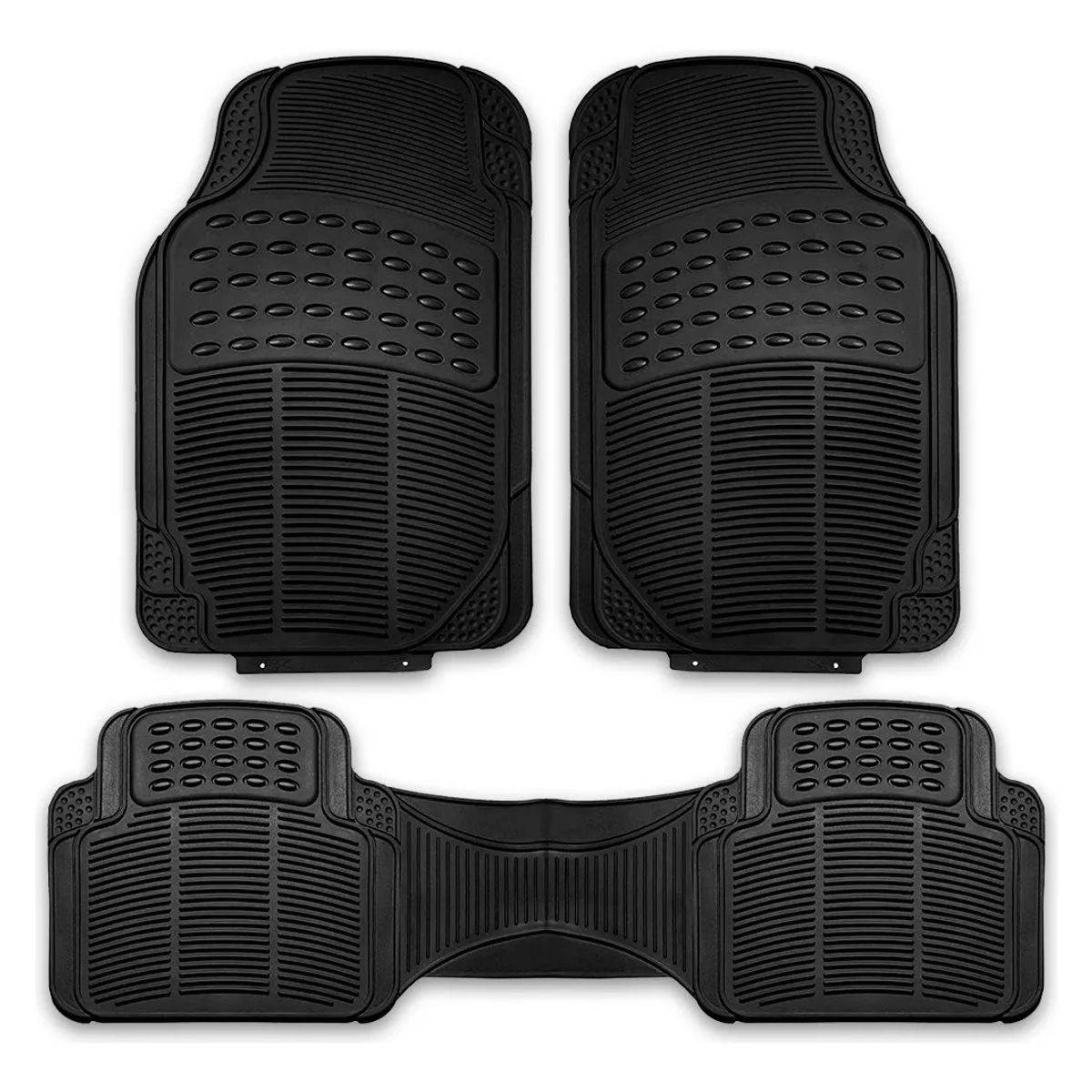 GENERICO - uego Tapete 3 Piezas Uso Rudo Autos Y Camionetas Universal