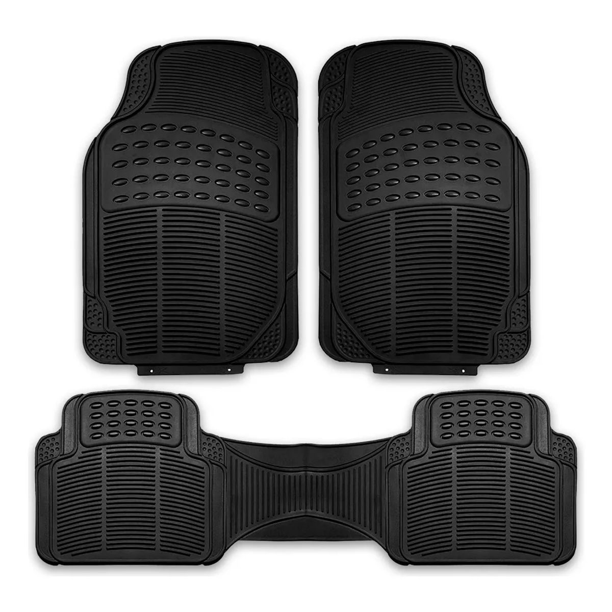 GENERICO - uego Tapete 3 Piezas Uso Rudo Autos Y Camionetas Universal