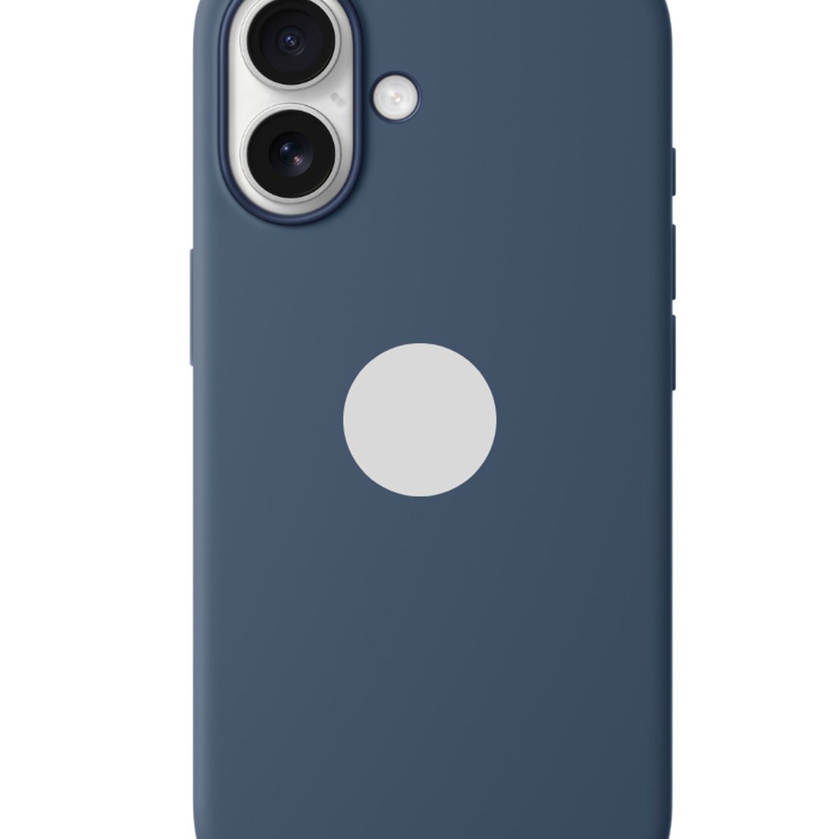 GENERICO - CASE DE SILICONA PARA IPHONE 16 AZUL OSCURO