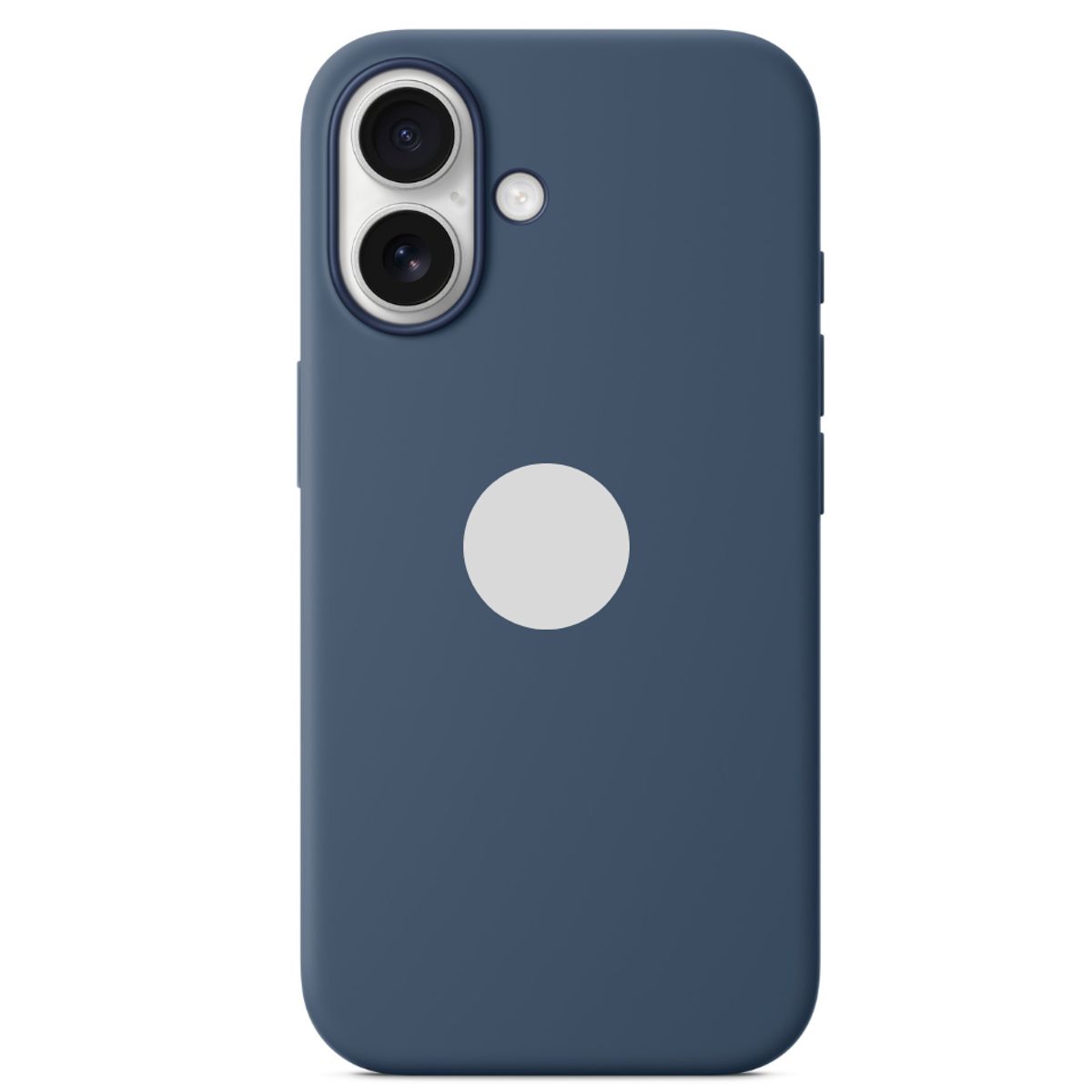 GENERICO - CASE DE SILICONA PARA IPHONE 16 AZUL OSCURO