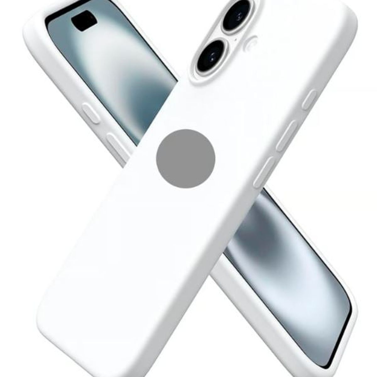GENERICO - CASE DE SILICONA PARA IPHONE 16 BLANCO