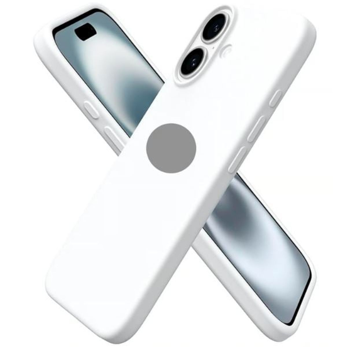 GENERICO - CASE DE SILICONA PARA IPHONE 16 BLANCO