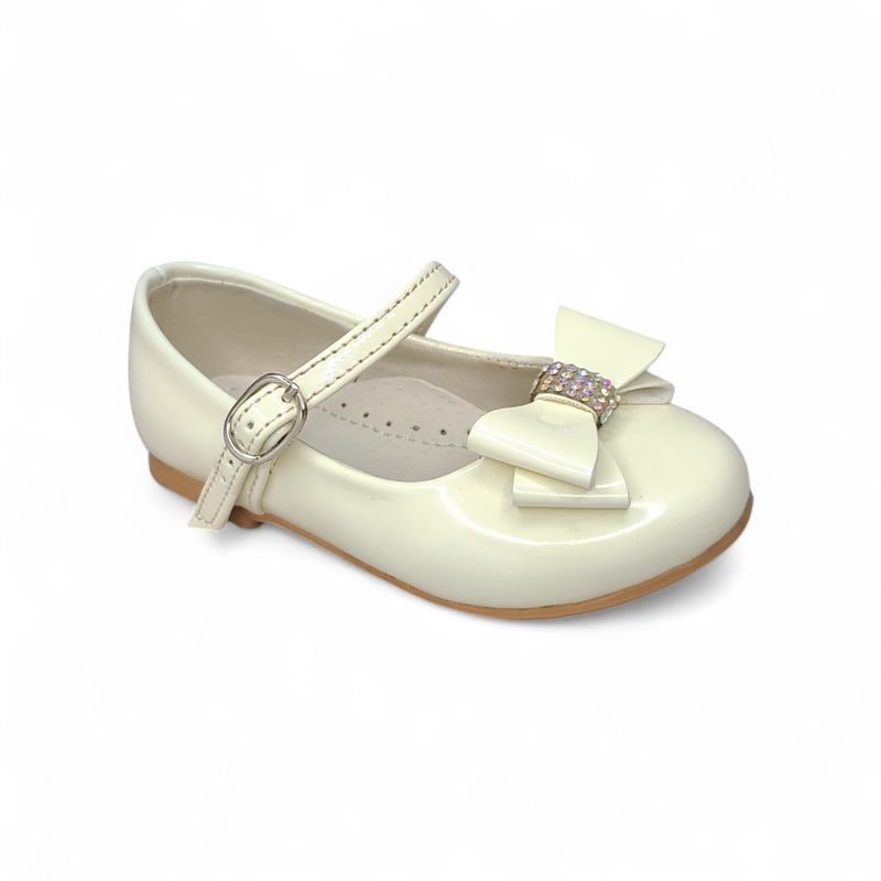 Balerinas Blancas Valerinas Para Bebe Ballerina Con Lazo Charol