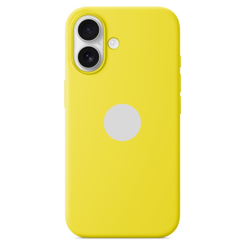 GENERICO - CASE DE SILICONA PARA IPHONE 16 AMARILLO