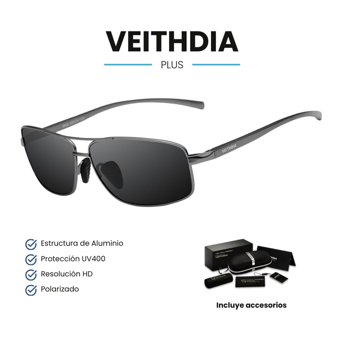 VEITHDIA - Lentes de Sol VEITHDIA Plus - Polarizados - UV400