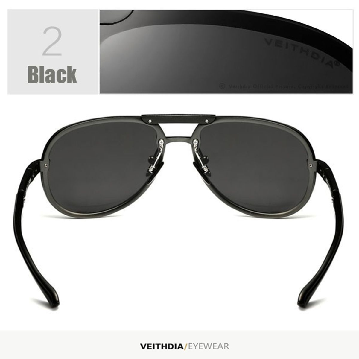 VEITHDIA - Lentes de Sol VEITHDIA Infinity- Polarizados - UV400