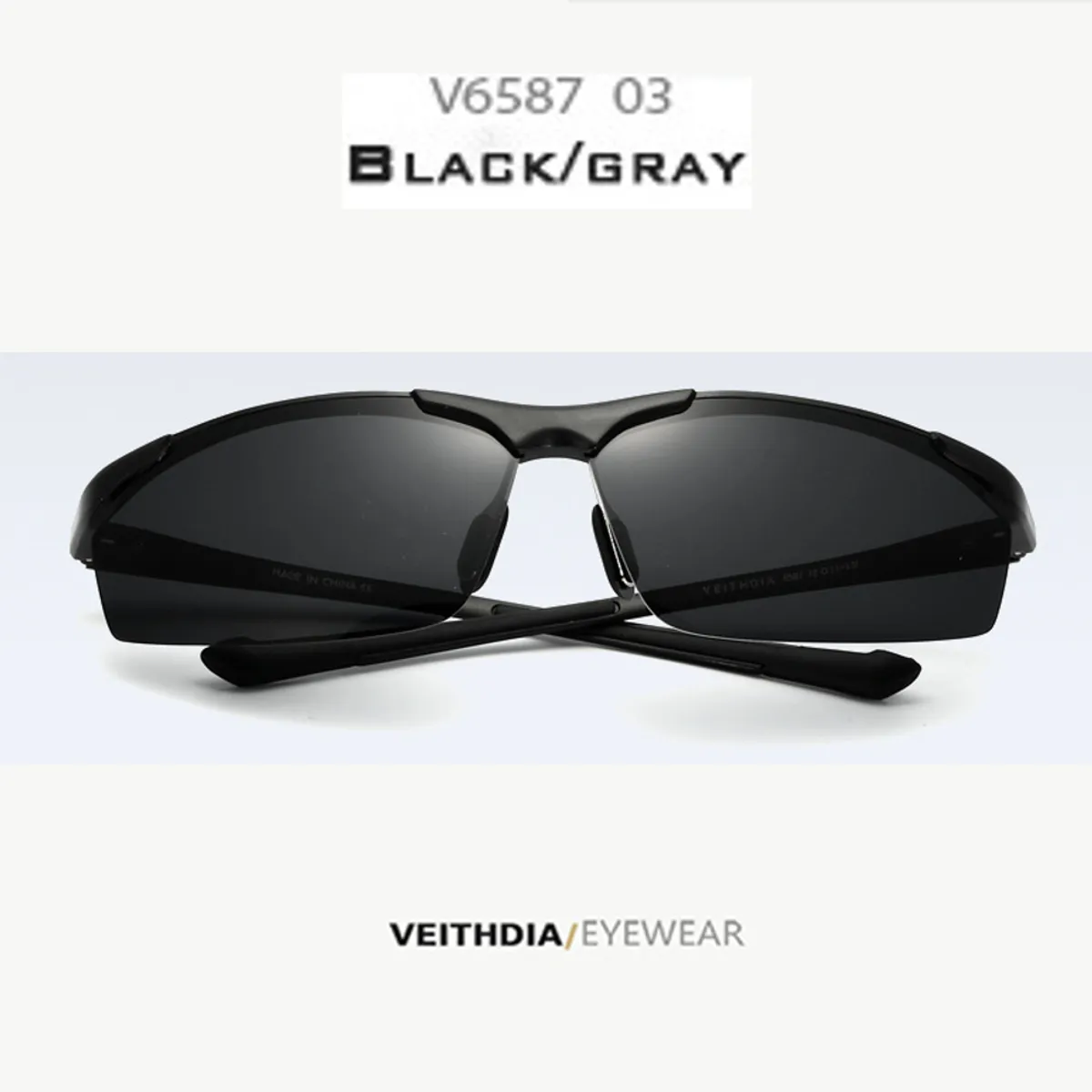 VEITHDIA - Lentes de Sol VEITHDIA Sniper - Polarizados - UV400 - Negro