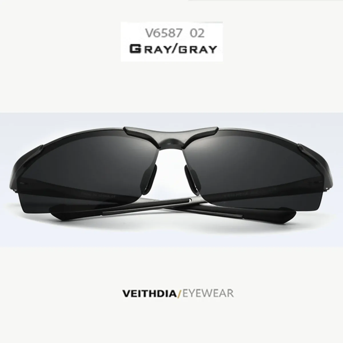 VEITHDIA - Lentes de Sol VEITHDIA Sniper - Polarizados - UV400 - Gris