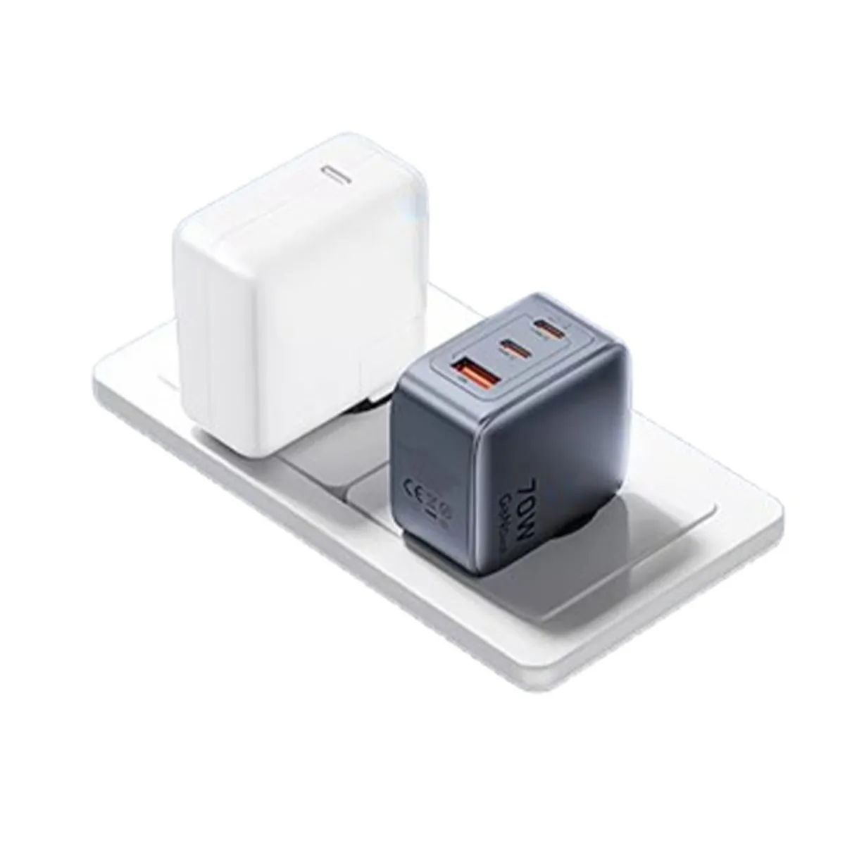 VENTION - Gan Cargador 70w Dual Usb-c Usb-a Carga Rapida Android VENTION