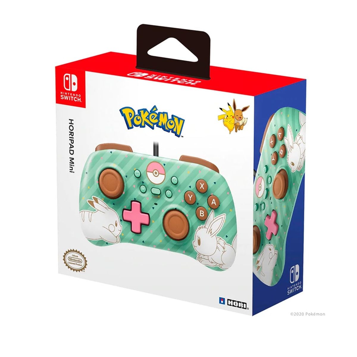 NINTENDO - Mando HoriPad Mini Pikachu Y Eevee Nintendo Switch