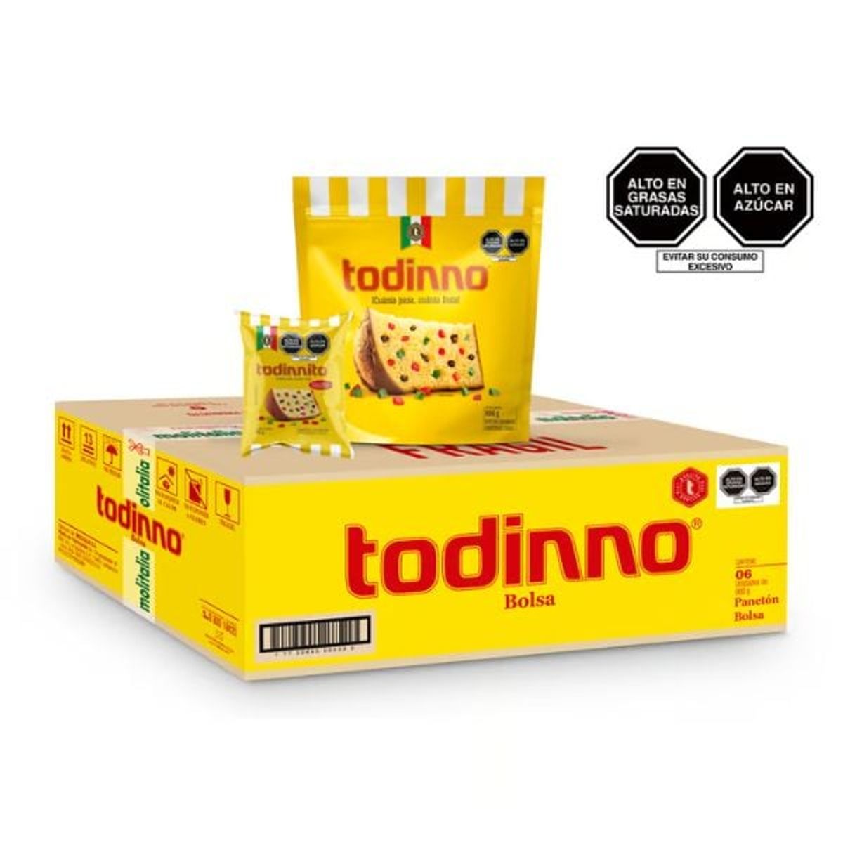 TODINNO - CAJA X6 TODINNO BOLSA 900 GR + TODINNITO 85 GR
