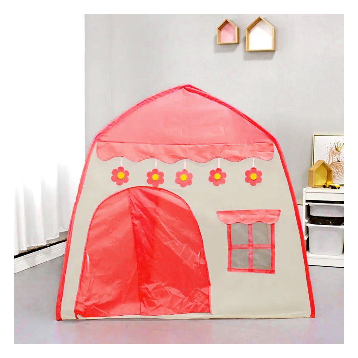 GRETAIL - Carpa Boutique Casita Niños 130cm x 130cm Amplia Roja