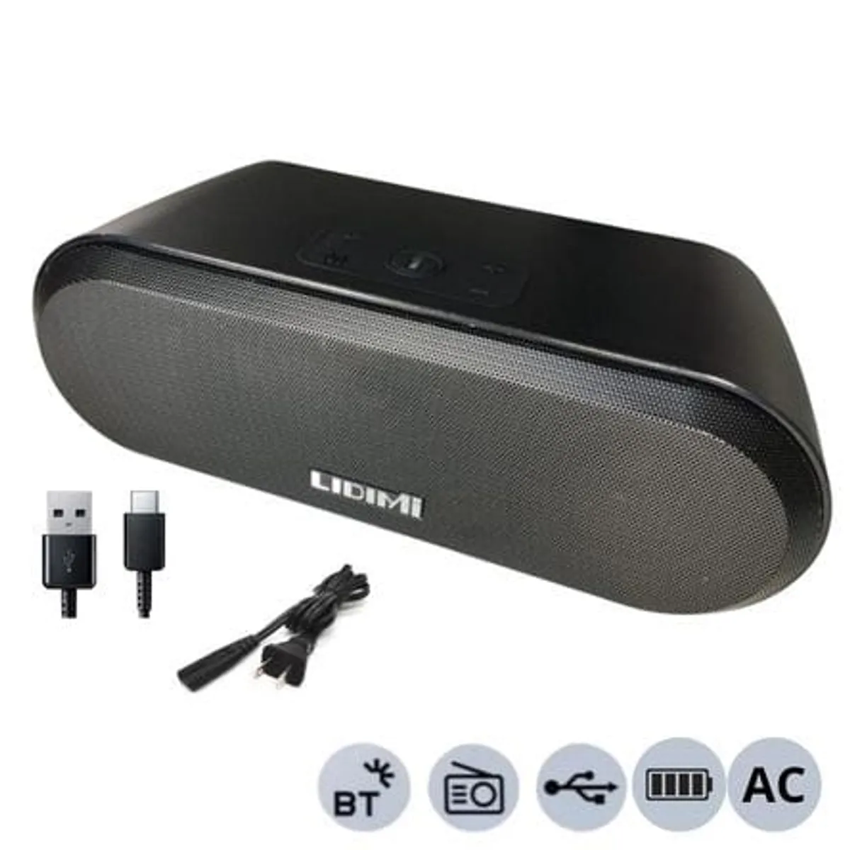 LIDIMI - Parlante Lidimi  LD-S010AC Bluetooth Recargable y a Corriente Directa