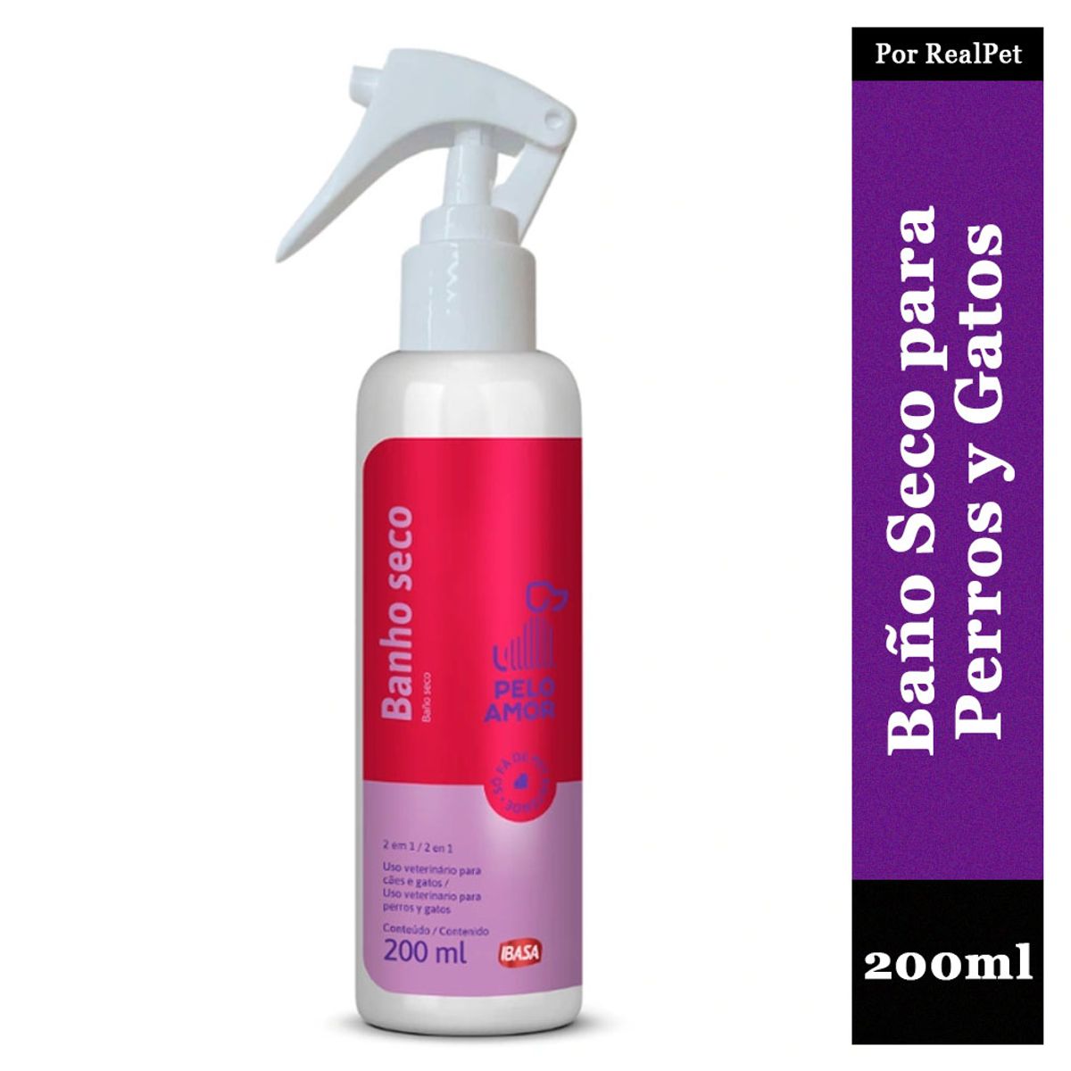 GENERICO - Baño Seco Perros y Gatos Ibasa Neutraliza olores 200ml